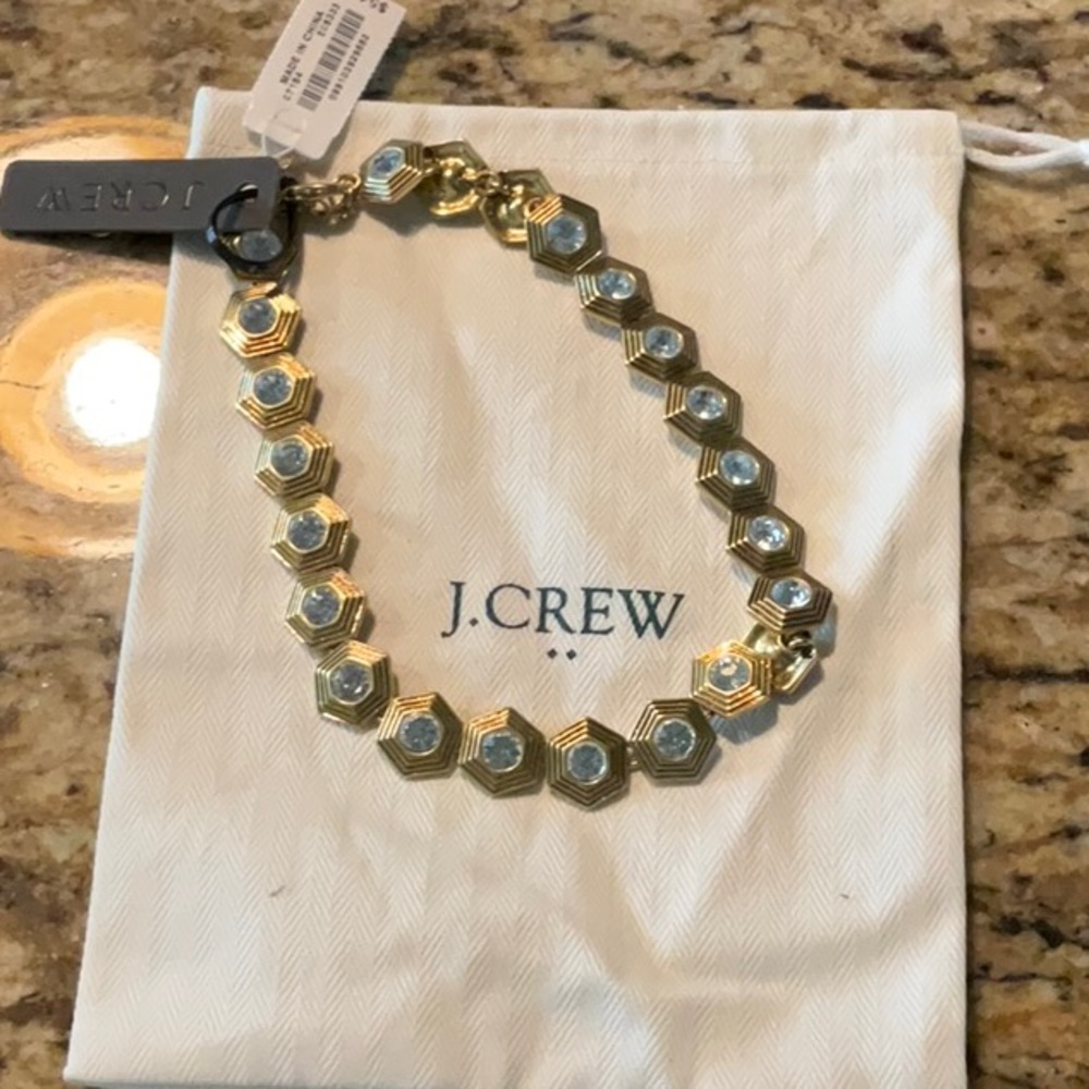 J. Crew Gold and Silver Necklace with Elegant Design